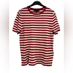 Zara Red and White Striped Tee